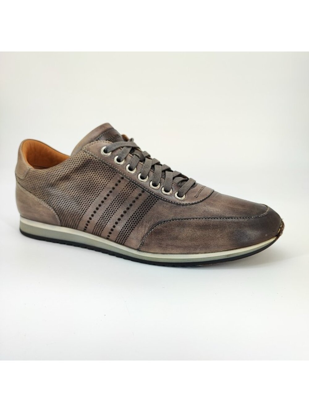 Magnanni Merino Men's Size 8 M US Sneakers Leather Brown Casual 21724